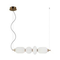 Pakabinamas šviestuvas Nico LED 18W 3000K Juoda Aukso (PND-8545-4H-AB-WH)