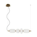 Pakabinamas šviestuvas Nico LED 18W 3000K Juoda Aukso (PND-8545-4H-AB-WH)