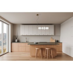 Pakabinamas šviestuvas Nico LED 18W 3000K Juoda Aukso (PND-8545-4H-AB-WH)