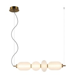 Pakabinamas šviestuvas Nico LED 18W 3000K Juoda Aukso (PND-8545-4H-AB-WH)