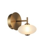 Sieninis šviestuvas Nico LED 5W 3000K Juoda Aukso (WL-8545-1-BK-GD)