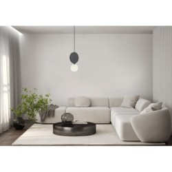 Pakabinamas šviestuvas Andrea 1xG9 Juoda Pilka (PND-59779-1M-GR)