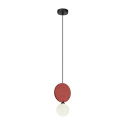 Pakabinamas šviestuvas Andrea 1xG9 Juoda Raudona (PND-59779-1M-RED)