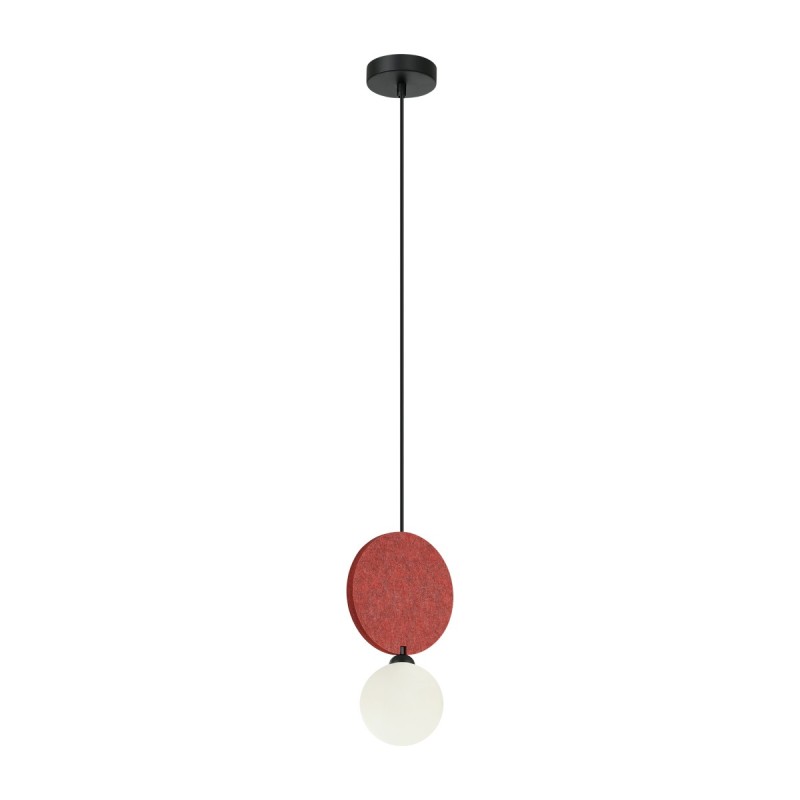 Pakabinamas šviestuvas Andrea 1xG9 Juoda Raudona (PND-59779-1M-RED)