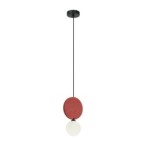 Pakabinamas šviestuvas Andrea 1xG9 Juoda Raudona (PND-59779-1M-RED)