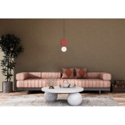Pakabinamas šviestuvas Andrea 1xG9 Juoda Raudona (PND-59779-1M-RED)
