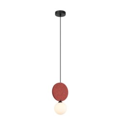 Pakabinamas šviestuvas Andrea 1xG9 Juoda Raudona (PND-59779-1M-RED)