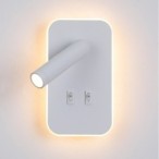 Sieninis šviestuvas Doria LED 8W 3000K Balta (WL-83957-1-WH)