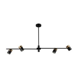 Pakabinamas šviestuvas Elice 4xGU10 Juoda Žalvario (PND-58892-4-BK-BRO)