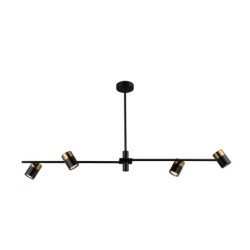 Pakabinamas šviestuvas Elice 4xGU10 Juoda Žalvario (PND-58892-4-BK-BRO)