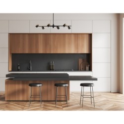 Pakabinamas šviestuvas Elice 6xGU10 Juoda Žalvario (PND-58892-6-BK-BRO)