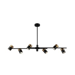 Pakabinamas šviestuvas Elice 6xGU10 Juoda Žalvario (PND-58892-6-BK-BRO)