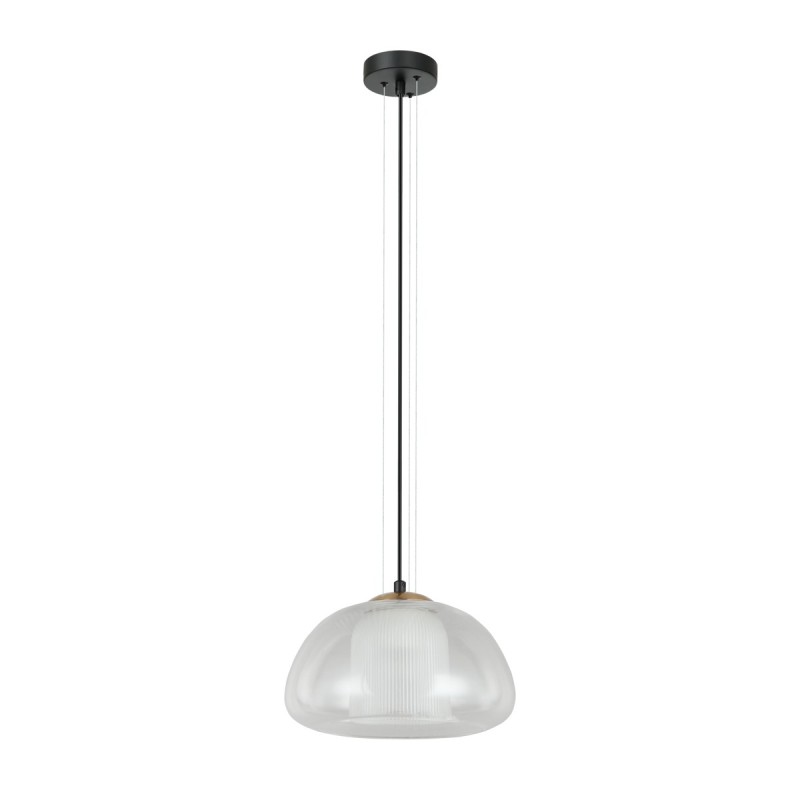 Pakabinamas šviestuvas Feder 1xE27 Juoda (PND-61001A-BK)
