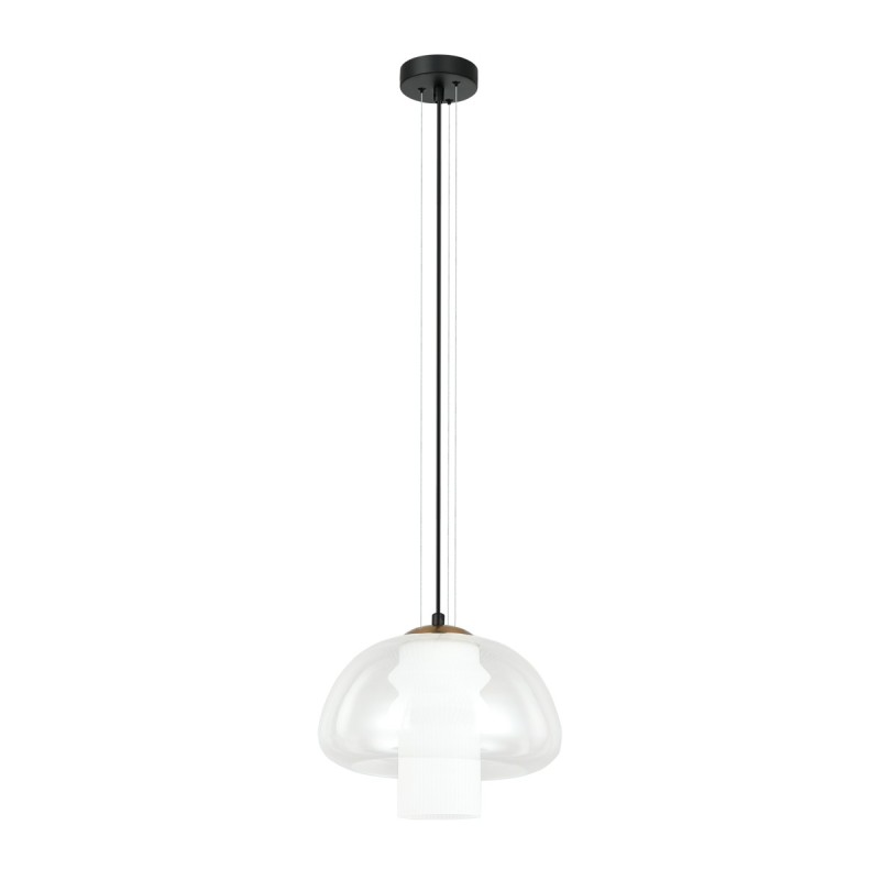 Pakabinamas šviestuvas Feder 1xE27 Juoda (PND-61001B-BK)
