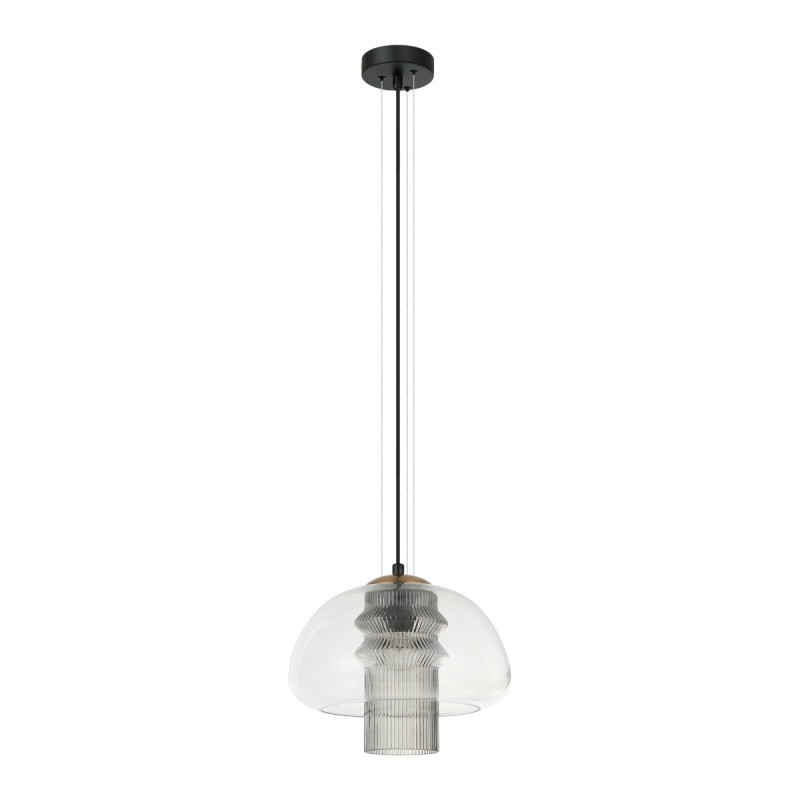 Pakabinamas šviestuvas Feder 1xE27 Juoda (PND-61001C-BK)