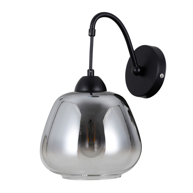 Sieninis šviestuvas Felis 1xE27 Matinė Juoda (WL-40824-1-BK)