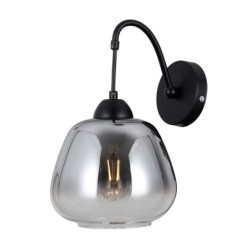 Sieninis šviestuvas Felis 1xE27 Matinė Juoda (WL-40824-1-BK)