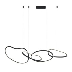 Pakabinamas šviestuvas Fonte LED 60W 3000, 4000, 6000K Juoda (PND-22412-S4-BK)