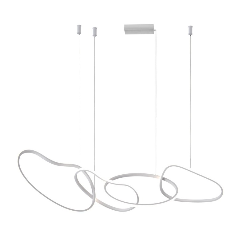 Pakabinamas šviestuvas Fonte LED 60W 3000, 4000, 6000K Balta (PND-22412-S4-WH)