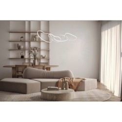 Pakabinamas šviestuvas Fonte LED 60W 3000, 4000, 6000K Balta (PND-22412-S4-WH)