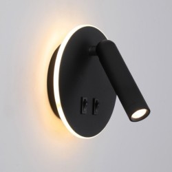 Sieninis šviestuvas Furla LED 8W 3000K Juoda (WL-53742-1-BK)