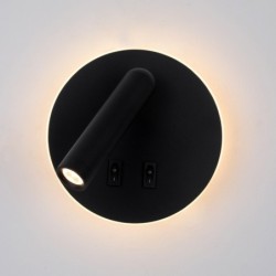 Sieninis šviestuvas Furla LED 8W 3000K Juoda (WL-53742-1-BK)