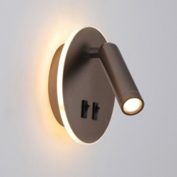 Sieninis šviestuvas Furla LED 8W 3000K Kavos (WL-53742-1-CF)