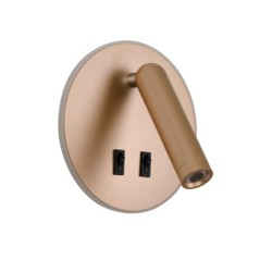 Sieninis šviestuvas Furla LED 8W 3000K Aukso (WL-53742-1-GD)