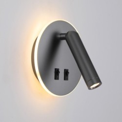 Sieninis šviestuvas Furla LED 8W 3000K Pilka (WL-53742-1-GR)