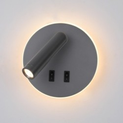 Sieninis šviestuvas Furla LED 8W 3000K Pilka (WL-53742-1-GR)