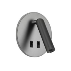 Sieninis šviestuvas Furla LED 8W 3000K Pilka (WL-53742-1-GR)