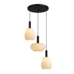 Pakabinamas šviestuvas Gater 3xE27 Juoda (PND-23541-3-BK-OP)