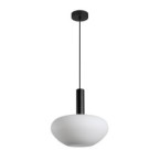 Pakabinamas šviestuvas Gater 1xE27 Juoda (PND-23541A-1-BK-OP)