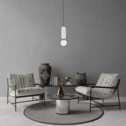 Pakabinamas šviestuvas Lorenzo 1xG9 Pilka (PND-59815-1-LGR)