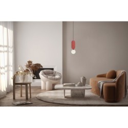 Pakabinamas šviestuvas Lorenzo 1xG9 Raudona (PND-59815-1-RED)
