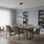 Pakabinamas šviestuvas Lorila LED 60W 3000, 4000, 6000K Juoda (PND-2168-M-BK)