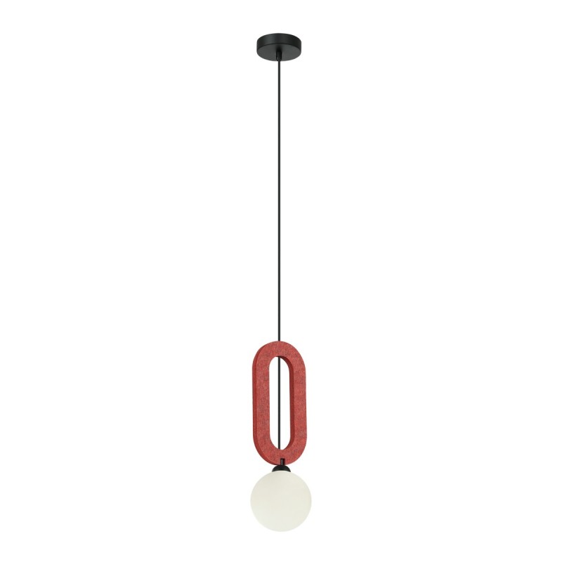 Pakabinamas šviestuvas Masso 1xG9 Raudona (PND-59839-1-RED)