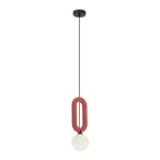 Pakabinamas šviestuvas Masso 1xG9 Raudona (PND-59839-1-RED)