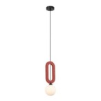 Pakabinamas šviestuvas Masso 1xG9 Raudona (PND-59839-1-RED)