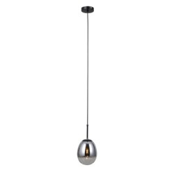 Pakabinamas šviestuvas Meolo 1xE14 Matinė Juoda (PND-40825-1-BK)