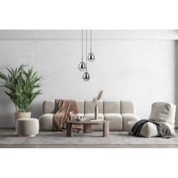 Pakabinamas šviestuvas Meolo 3xE14 Matinė Juoda (PND-40825-3-BK)