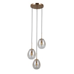 Pakabinamas šviestuvas Meolo 3xE14 Aukso (PND-40825-3-GD)