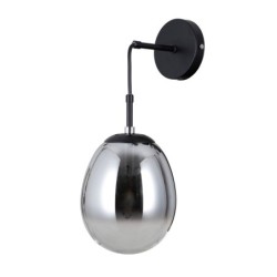Sieninis šviestuvas Meolo 1xE14 Matinė Juoda (WL-40825-1-BK)