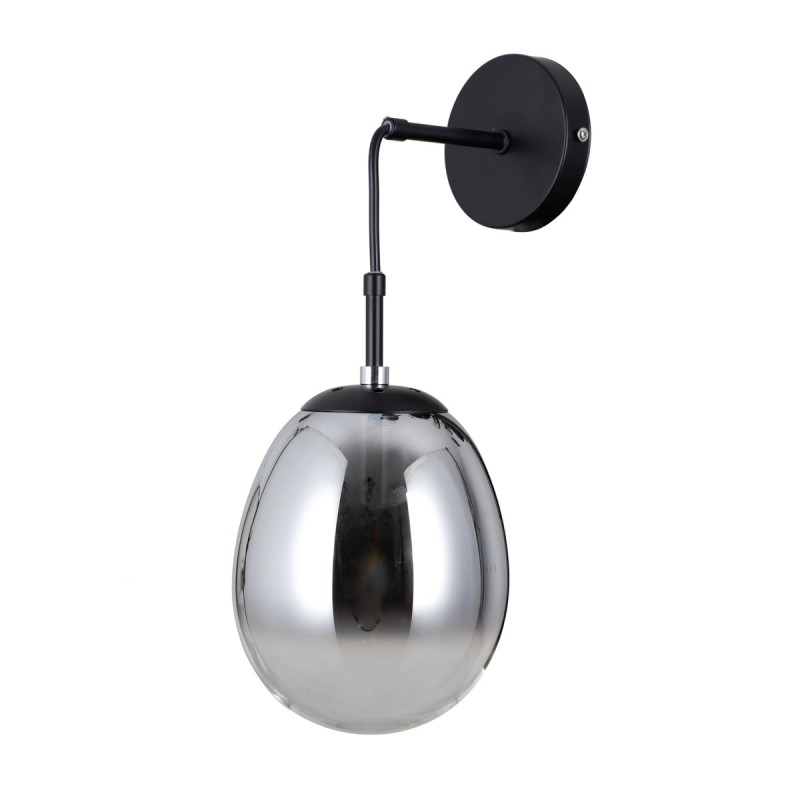 Sieninis šviestuvas Meolo 1xE14 Matinė Juoda (WL-40825-1-BK)