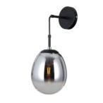 Sieninis šviestuvas Meolo 1xE14 Matinė Juoda (WL-40825-1-BK)