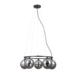Pakabinamas šviestuvas Molite 5xG9 Matinė Juoda (PND-1098-5R-BK)