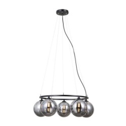 Pakabinamas šviestuvas Molite 5xG9 Matinė Juoda (PND-1098-5R-BK)