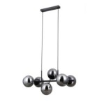 Pakabinamas šviestuvas Molite 6xE14 Matinė Juoda (PND-1098-6-BK)