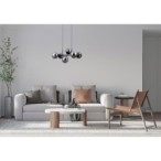 Pakabinamas šviestuvas Molite 6xE14 Matinė Juoda (PND-1098-6-BK)