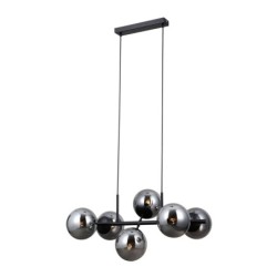 Pakabinamas šviestuvas Molite 6xE14 Matinė Juoda (PND-1098-6-BK)